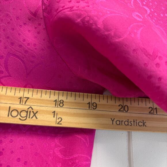 Laura & Jayne Silk Collection Womens Jacquard Corpcore Career Silk Top Size S - Picture 4 of 7